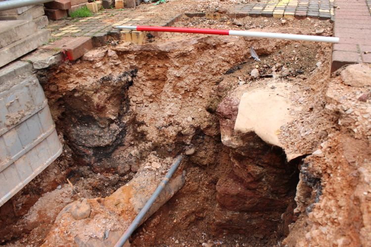cotswold2-527342: Digital Archive from Archaeological Monitoring and Recording at South Street, Exeter, Devon, August - September 2024. Copyright:  Cotswold Archaeology