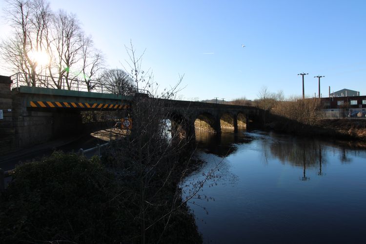 oxfordar2-530759: Images from a Historic Buildings Investigation and Recording at Wheatley's Viaduct (Transpennine Route Upgrade West), Mirfield, West Yorkshire, January 2024. Copyright:  Oxford Archaeology North