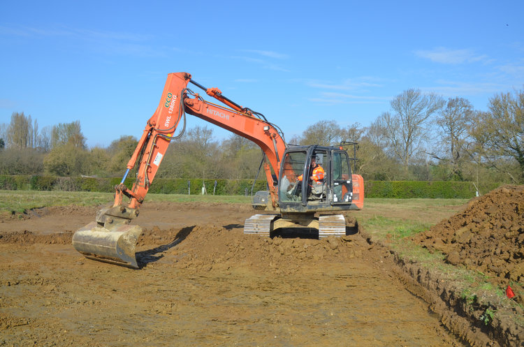 preconst1-419310: Digital Archive from an Excavation at The Broadway, Badwell Ash, Suffolk, April 2021. Copyright:  Pre-Construct Archaeology Ltd