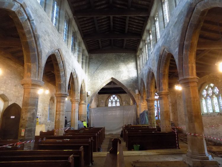 molanort1-328082: Digital Archive from an Archaeological Watching Brief at the Church of St Mary the Virgin, Badby, Northamptonshire, January - March 2018. Copyright:  MOLA Northampton