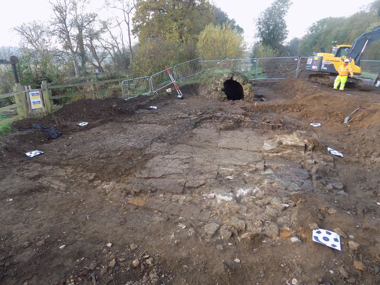 molanort1-528551: Site Images and Records from an Archaeological Evaluation and Excavation at Leathermills Sluice, Ecton, Northamptonshire, 2018. Copyright:  MOLA Northampton