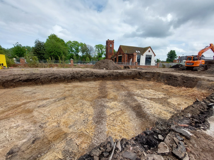 archaeol5-530348: Digital Archive from a Strip, Map and Sample Excavation at Stafford Street, Willenhall, West Midlands, May 2024. Copyright:  Archaeological Research Services Ltd