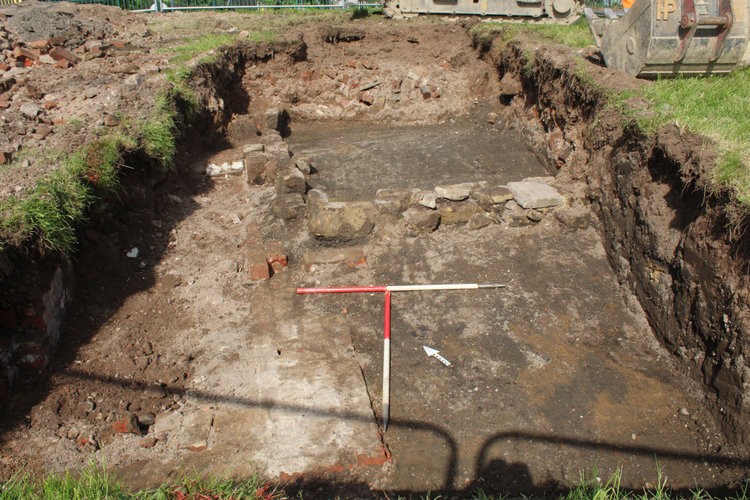 curaterr1-531889: Digital Archive from a Watching Brief, Trial Trench Evaluation and Mitigation at Ship Inn, Swinton, South Yorkshire, May 2024 - February 2025. Copyright:  Cura Terrae