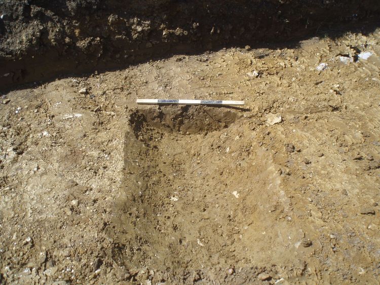 oxfordar3-250682: Digital Archive from an Archaeological Evaluation at Laburnum Avenue, Yaxley, Cambridgeshire, May 2016. Copyright:  Oxford Archaeology (Cambridge)