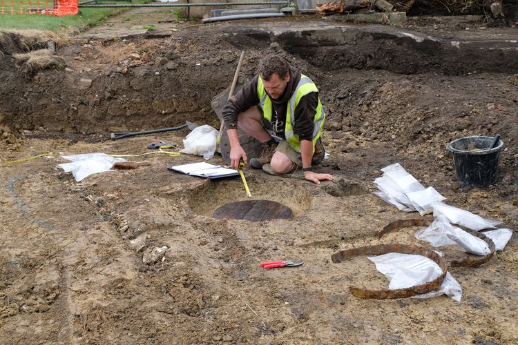 urbanarc1-524517: Digital Archive from an Archaeological Watching Brief at Kingston House, Leonard Stanley, Gloucestershire, 2024. Copyright:  Urban Archaeology