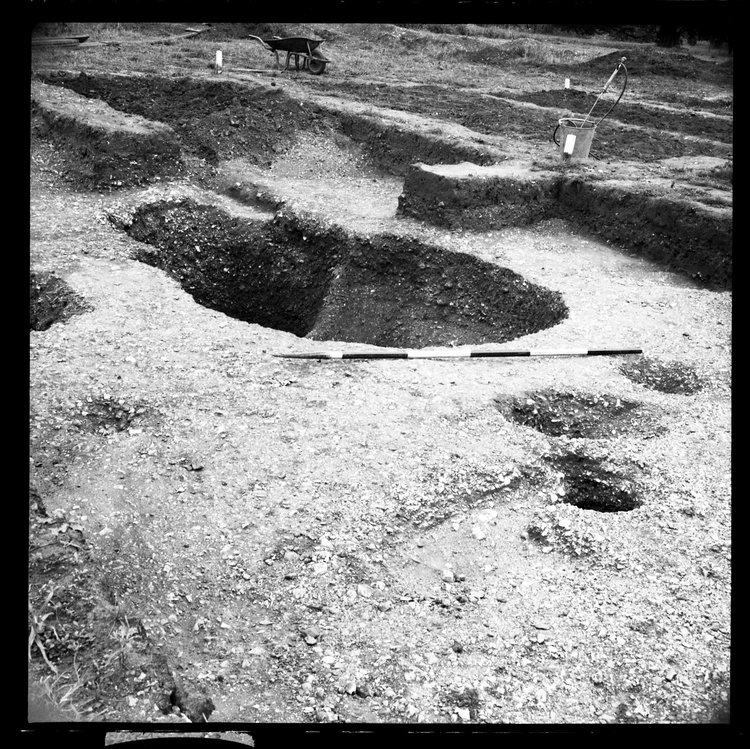 Thumbnail of 1-4 View looking N of trench AII with scale