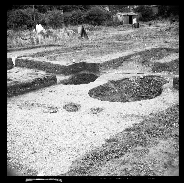 Thumbnail of 1-5 View looking NE of trench AII with scale