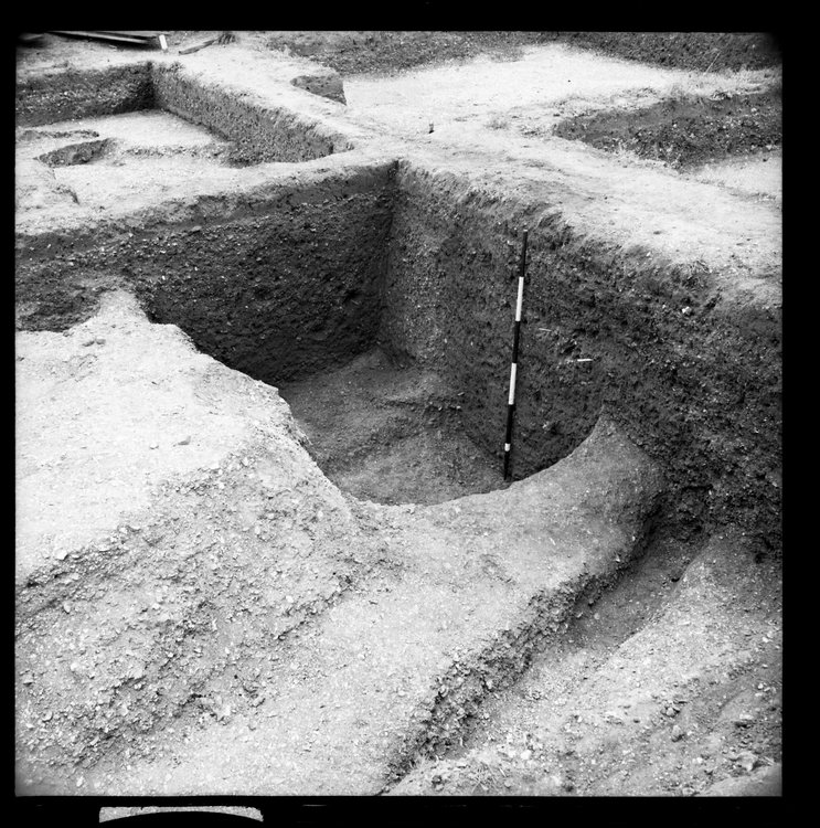 Thumbnail of 1-9 View looking SE of trench AIV with scale - 2