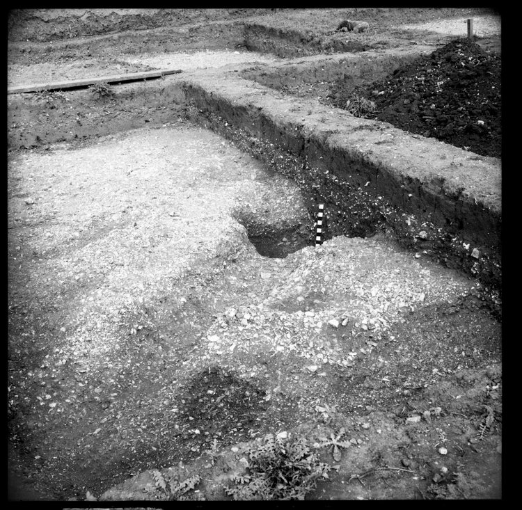 Thumbnail of 16-3 View looking NE of trench IV with scale