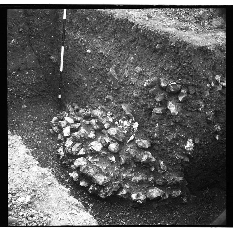 Thumbnail of 18-2 View of section of trial trench C with scale