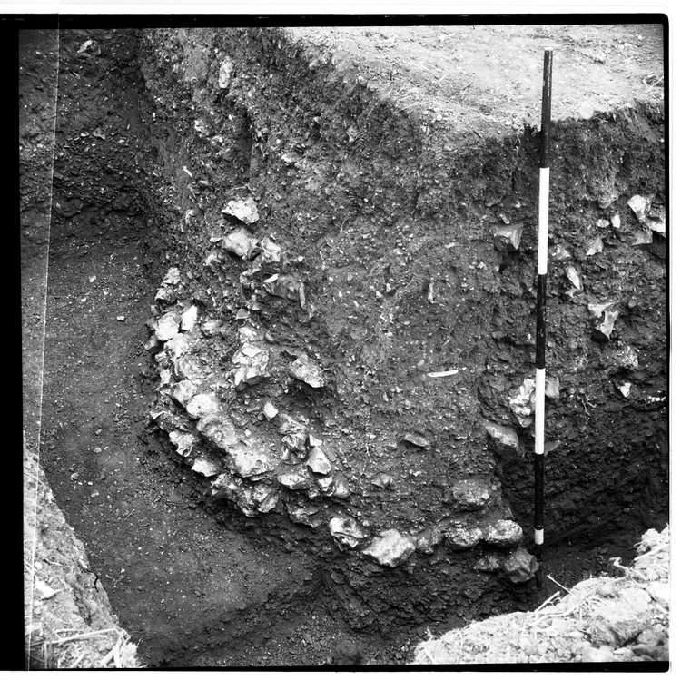 Thumbnail of 19-3 View of section of trial trench C with scale