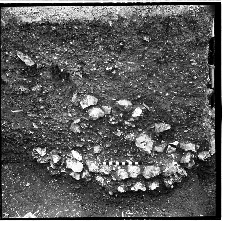 Thumbnail of 19-4 View of section of trial trench C with scale - 2