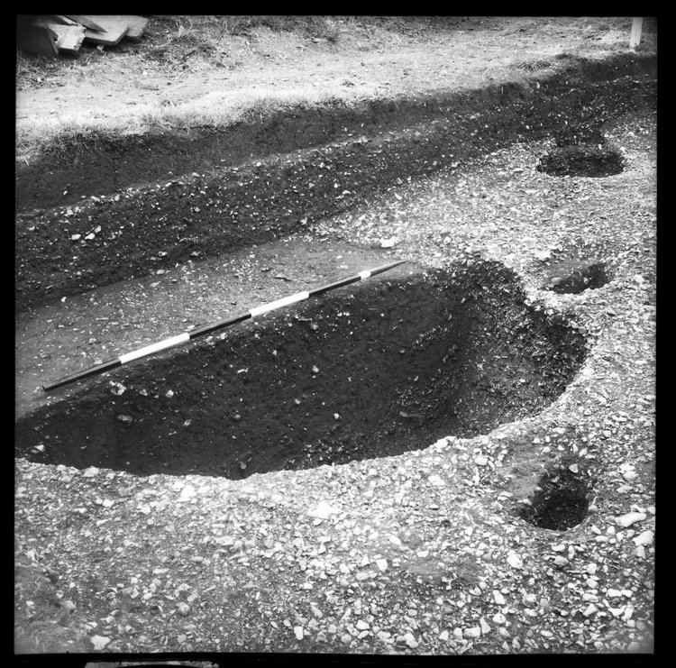 Thumbnail of 41-3 Close up of feature in unknown trench with scale