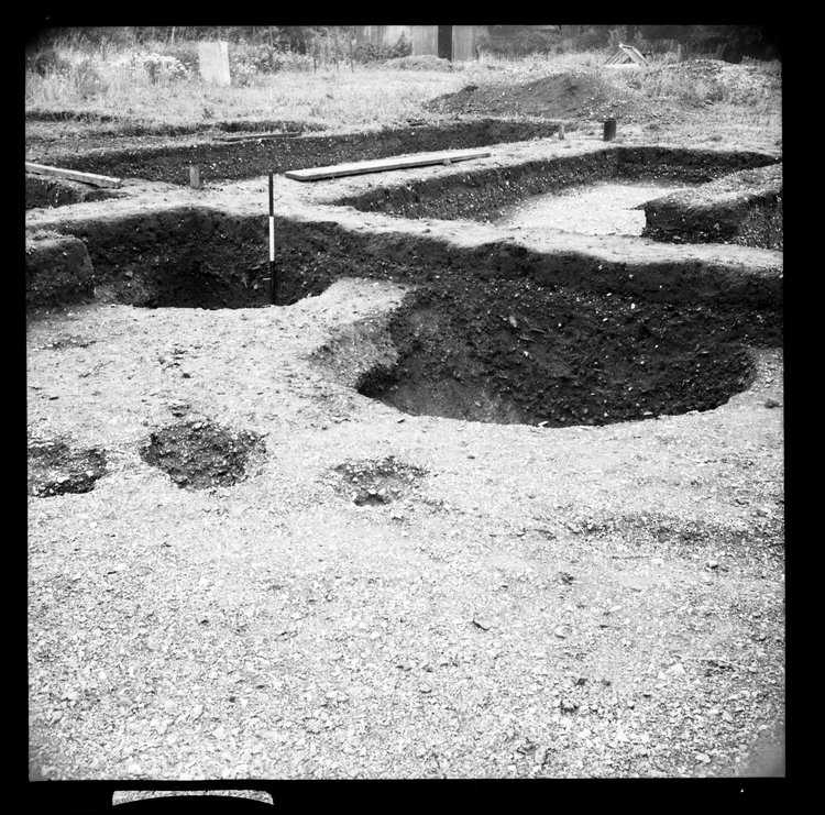 Thumbnail of 5-6 View looking NE of trench AII with scale