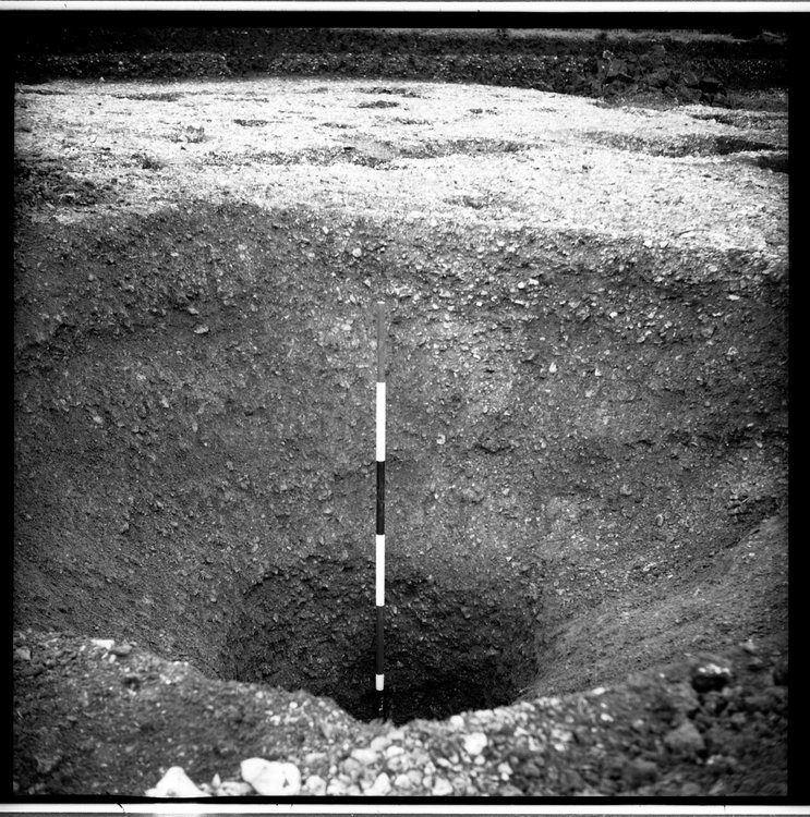 Thumbnail of 53-3 View of pit in OD 1 S extension with scale