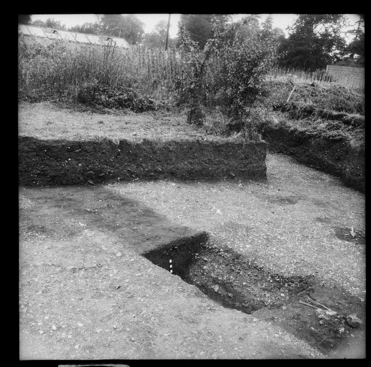 Thumbnail of 6-2 View looking W of trench PC I with scale