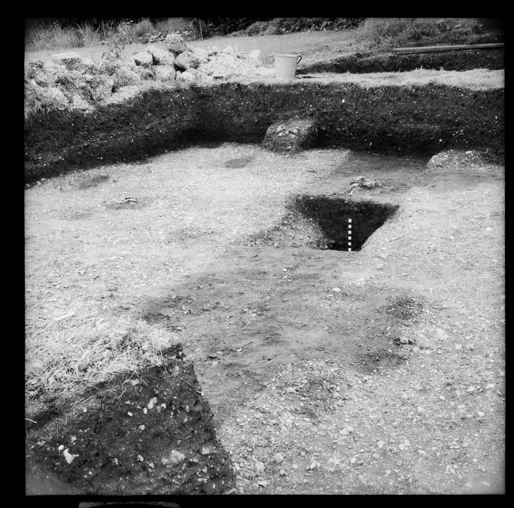 Thumbnail of 6-4 View looking E of trench PC I with scale
