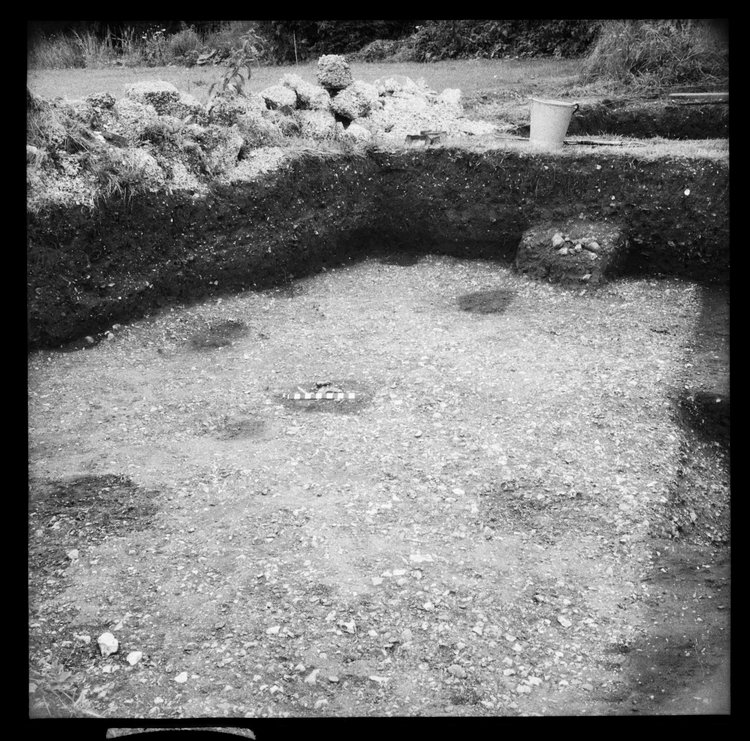 Thumbnail of 6-5 View looking NE of trench PC I with scale