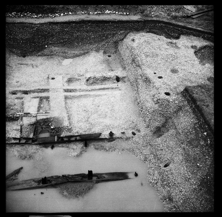 Thumbnail of 62-2 View looking N of GD II fully excavated with scale for Old Windsor