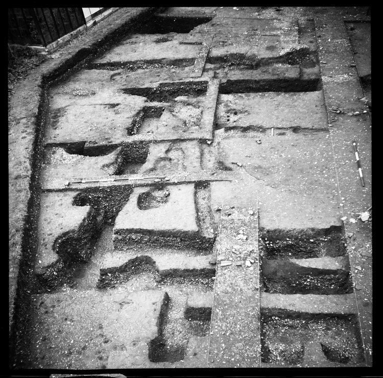 Thumbnail of 66-5 View looking E of IDX fully excavated with scale