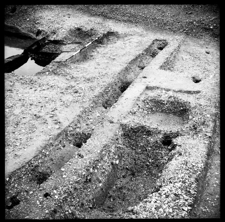 Thumbnail of 68-7 View looking SW of Beams B and C in GD II with scale