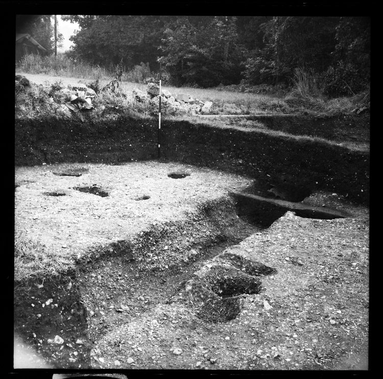 Thumbnail of 7-1 View looking NE of trench PC I with scale