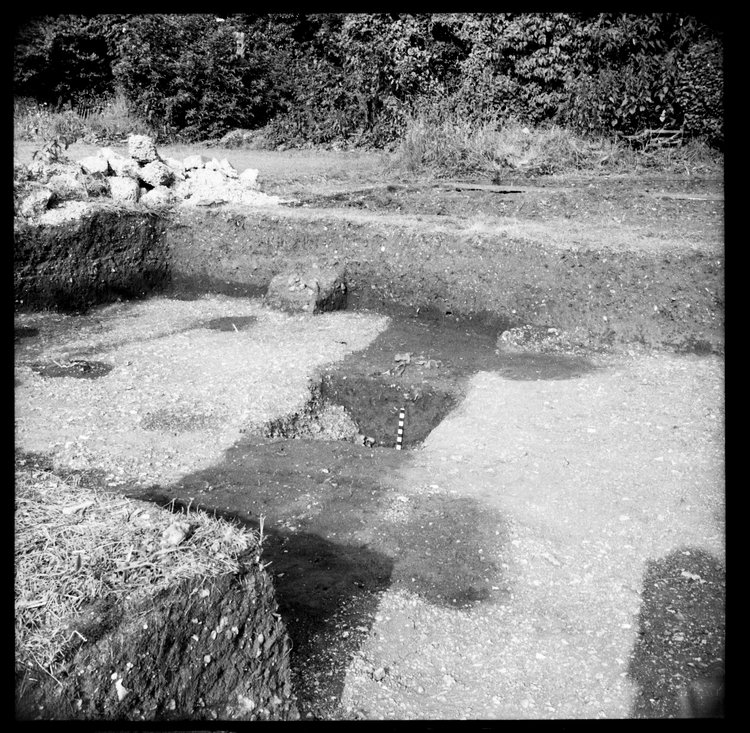 Thumbnail of 9-5 View looking E of trench PC I with scale