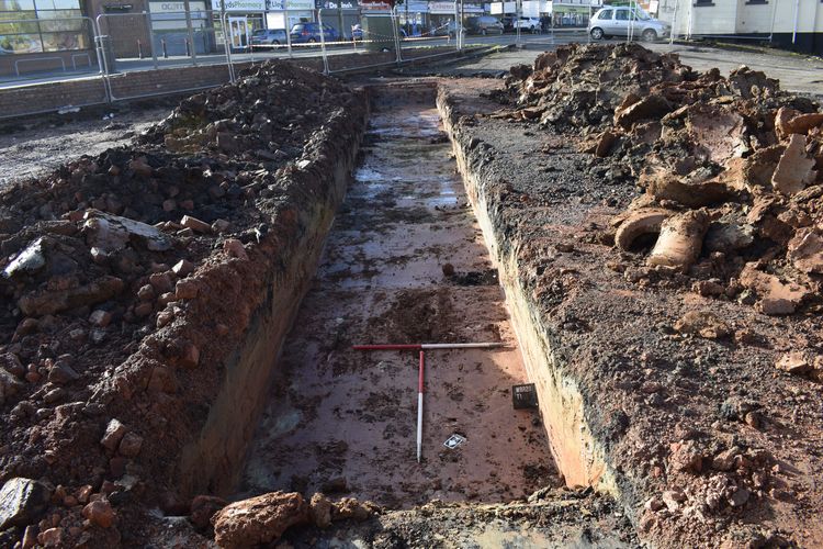 archaeol27-408116: Images from an Archaeological Evaluation Adjacent to the New Rose and Crown, Rubery, Worcestershire, November 2020. Copyright:  Archaeology Warwickshire