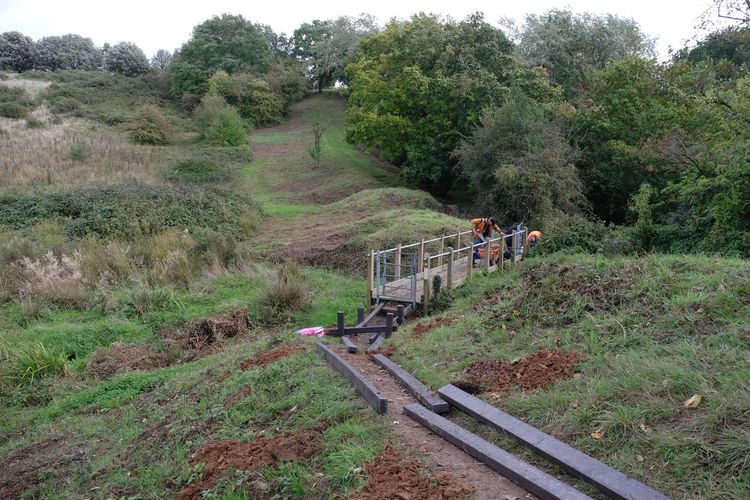 urbanarc1-535793: Images and Reports from an Archaeological Watching Brief at Offa's Dyke, Tidenham, Gloucestershire, 2025. Copyright:  Urban Archaeology