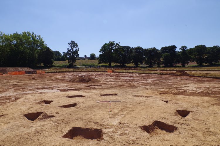 wessexar1-507015: Digital Archive from an Archaeological Excavation at Creedy Bridge, Crediton, Devon, June - August 2022. Copyright:  Wessex Archaeology