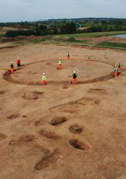 Early Bronze Age ring-ditch excavated in advance of quarrying at East Leake  © York Archaeological Trust, on behalf of Cemex