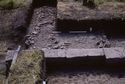 Thumbnail of 1969 photograph of Trench VI on West Front, looking west, showing kerbed and cobbled entranceway.