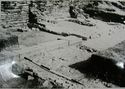 Thumbnail of 1969 black and white photograph of Trench II on West Front, looking south-east, showing remains of Tower A.