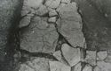 Thumbnail of 1972 black and white photograph of Trench B1, Site XXIII (Outer Courtyard), looking east, showing footings of east-west wall.