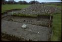 Thumbnail of 1974 photograph of trench in Area B, Site XXIII (Outer Courtyard), looking north-west, showing excavated trial trench.