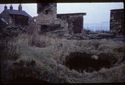 Thumbnail of 1974 photograph of standing buildings in South Range, looking south, showing opening to cellars.