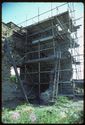 Thumbnail of 1975 photograph showing scaffolding on structure in South Range.