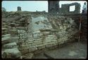 Thumbnail of 1976 photograph of Site XIII (Inner Courtyard), looking south-east, showing window embrasures in the third room behind Tower A.