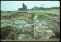 Thumbnail of 1976 photograph of Site XIII (Inner Courtyard), looking north, showing walls of rooms behind Tower A.