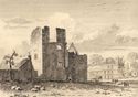 Thumbnail of 1819 etching of ruins at Sheffield Manor Lodge, by E. Blore.