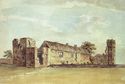 Thumbnail of c. 1960 watercolour by Stanley H. Grimm, showing conception of the pre 1793 Wolsey Tower and Long Gallery.