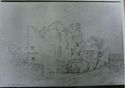 Thumbnail of 1833 pencil sketch by G. Nicholson, showing buildings at South Range.