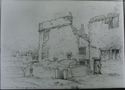 Thumbnail of 1833 pencil sketch by G. Nicholson, showing ruins of Sheffield Manor Lodge.