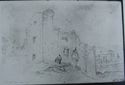 Thumbnail of 1833 pencil sketch by G. Nicholson, showing ruins of Sheffield Manor Lodge.