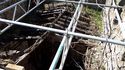 Thumbnail of The surviving roof timbers seen from the north-east corner of the building