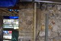 Thumbnail of The old first-floor window D cut by the west side of the new passage. The jamb, sill and lintel are all chamfered
