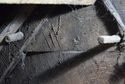 Thumbnail of Carpenters’ marks on the east face of the collar of truss 3