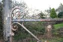 Thumbnail of Detail of metal scroll on gate