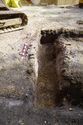 Thumbnail of Post excavation shot of Trench 8, viewed from the East. 1x1m scale