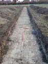 Thumbnail of View to NNE trench 9 general shot 1x1, 1x2m scale
